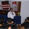 Kepala BNN Kuningan, Guruh Zulkarnaen saat sosoialisasi P4GN kepada pelajar SMA dan SMK.